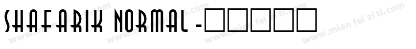 Shafarik Normal字体转换